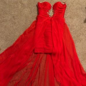 Mac Duggal Red Cocktail Dress